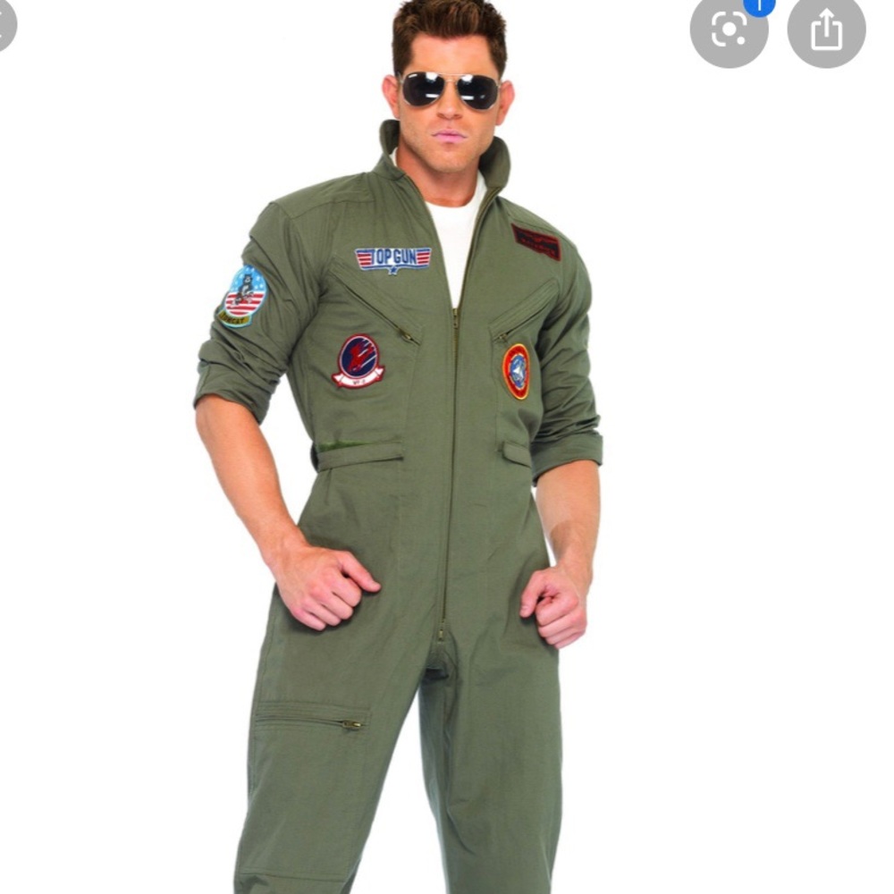 Top gun mens costume
